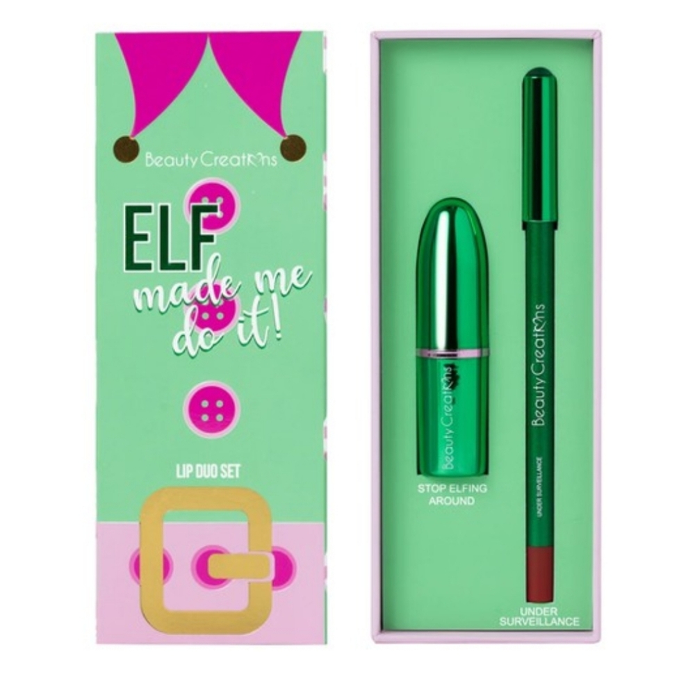 Deep Red Holiday Lipstick & Pencil Duo Set NWT - (#0487)